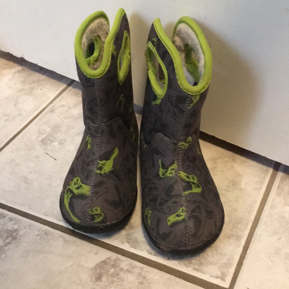Kids Dinosaur Bogs Winter Boots